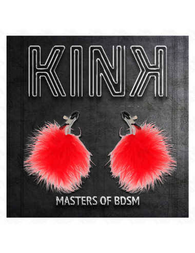 KINK - PINZA PER CAPEzzoli PIUMA ROSSO 7 CM