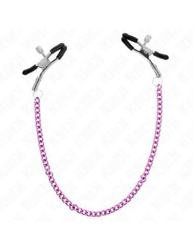 KINK - MORSETTI PER CAPEZZOLI A CATENA VIOLA 30 CM