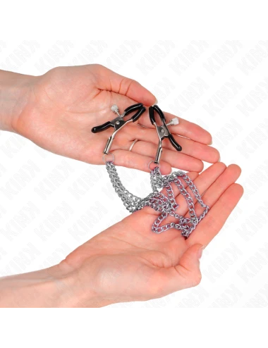 KINK - PINZE PER CAPEzzoli CON 3 CATENE ARGENTO 20/23/28 CM