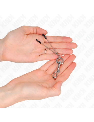 KINK - PINZA PER CAPEzzoli A GANCIO SOTTILE ARGENTO 7 CM