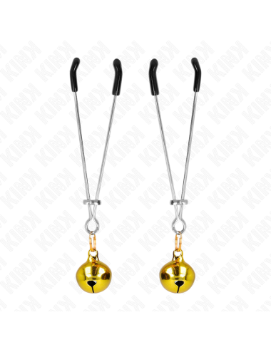 KINK - PINZE PER CAPEZZOLI A CAMPANA SOTTILE ORO 7 CM