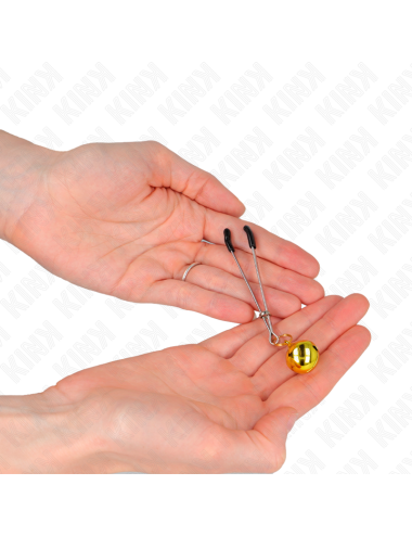 KINK - PINZE PER CAPEZZOLI A CAMPANA SOTTILE ORO 7 CM
