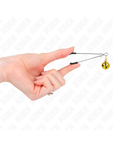 KINK - PINZE PER CAPEZZOLI A CAMPANA SOTTILE ORO 7 CM