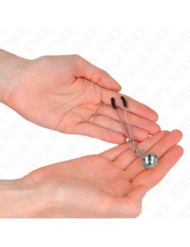 KINK - PINZE PER CAPEZZOLI A CAMPANA SOTTILE ARGENTO 7 CM