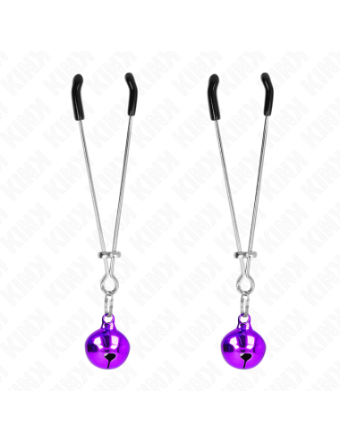 KINK - PINZE PER CAPEZZOLI A CAMPANA SOTTILE VIOLA 7 CM