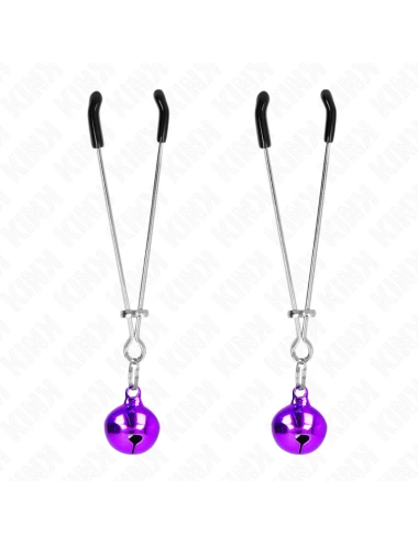 KINK - PINZE PER CAPEZZOLI A CAMPANA SOTTILE VIOLA 7 CM