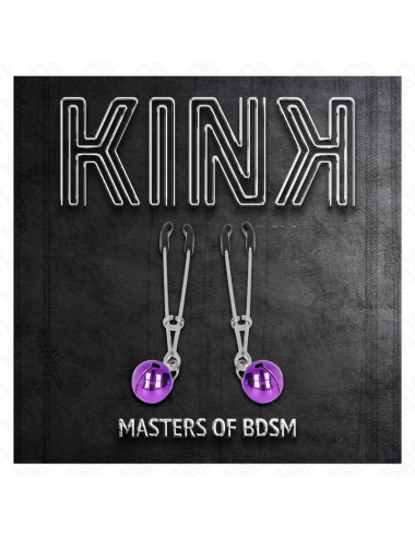 KINK - PINZE PER CAPEZZOLI A CAMPANA SOTTILE VIOLA 7 CM