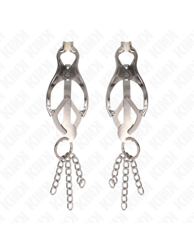 KINK - PINZE PER CAPEZZOLI TRIFOGLIO GIAPPONESE CON CATENINE ARGENTO
