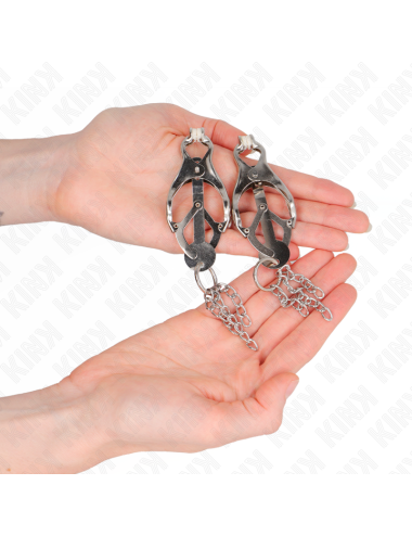 KINK - PINZE PER CAPEZZOLI TRIFOGLIO GIAPPONESE CON CATENINE ARGENTO