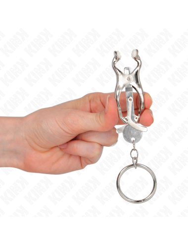 KINK - MORSETTI PER CAPEZZOLI CON O-RING TRIFOGLIO GIAPPONESE ARGENTO