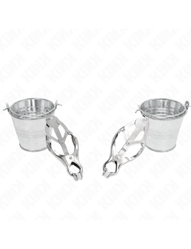 KINK - PINZE PER CAPEZZOLI TRIFOGLIO GIAPPONESE CON SECCHIELLI ARGENTO