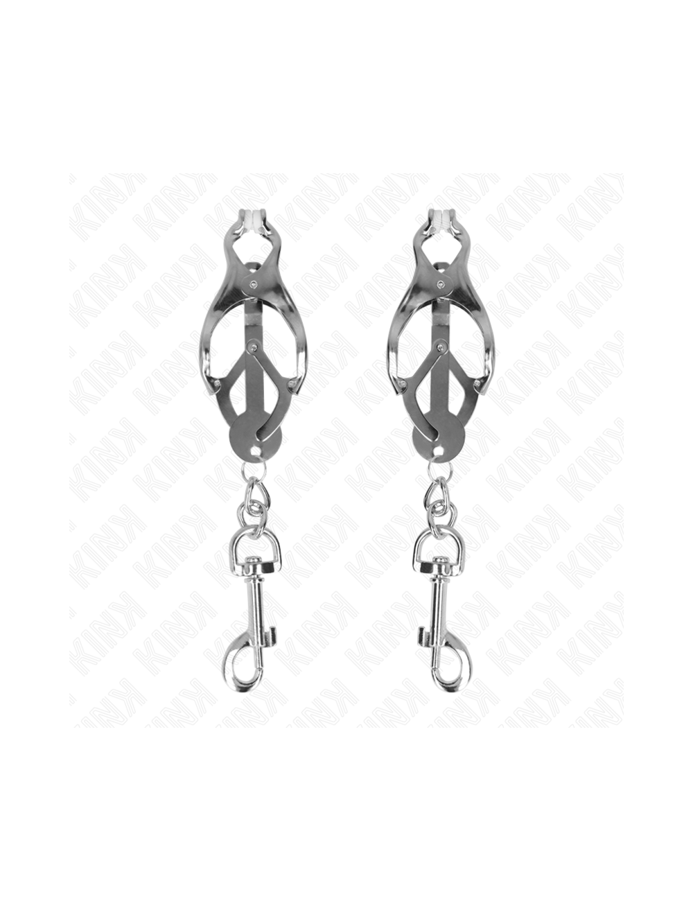 KINK - PINZE PER CAPEZZOLI TRIFOGLIO GIAPPONESE CON GANCI ARGENTO
