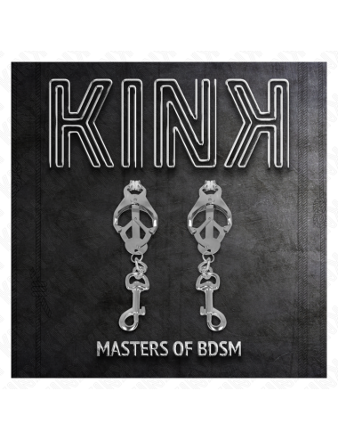 KINK - PINZE PER CAPEZZOLI TRIFOGLIO GIAPPONESE CON GANCI ARGENTO