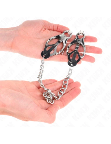 KINK - PINZE PER CAPEZZOLI TRIFOGLIO GIAPPONESE CON CATENA ARGENTO 30 CM