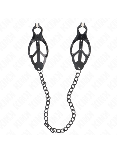 KINK - PINZE PER CAPEZZOLI TRIFOGLIO GIAPPONESE CON CATENA NERA 30 CM