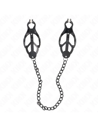 KINK - PINZE PER CAPEZZOLI TRIFOGLIO GIAPPONESE CON CATENA NERA 30 CM