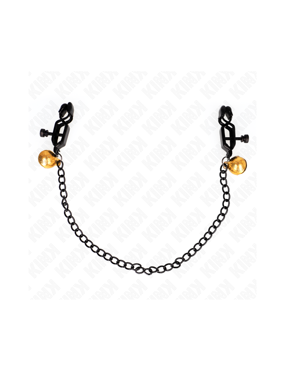 KINK - PINZE PER CAPEZZOLI A CATENA PIATTA E CAMPANA ARGENTO 30 CM