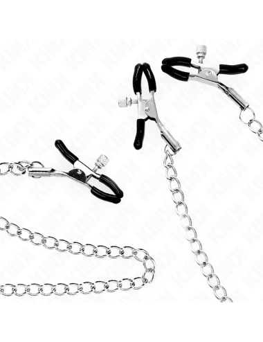 KINK - PINZE PER CAPEZZOLI TRIPLI E CLIT CON CATENA MODELLO 0