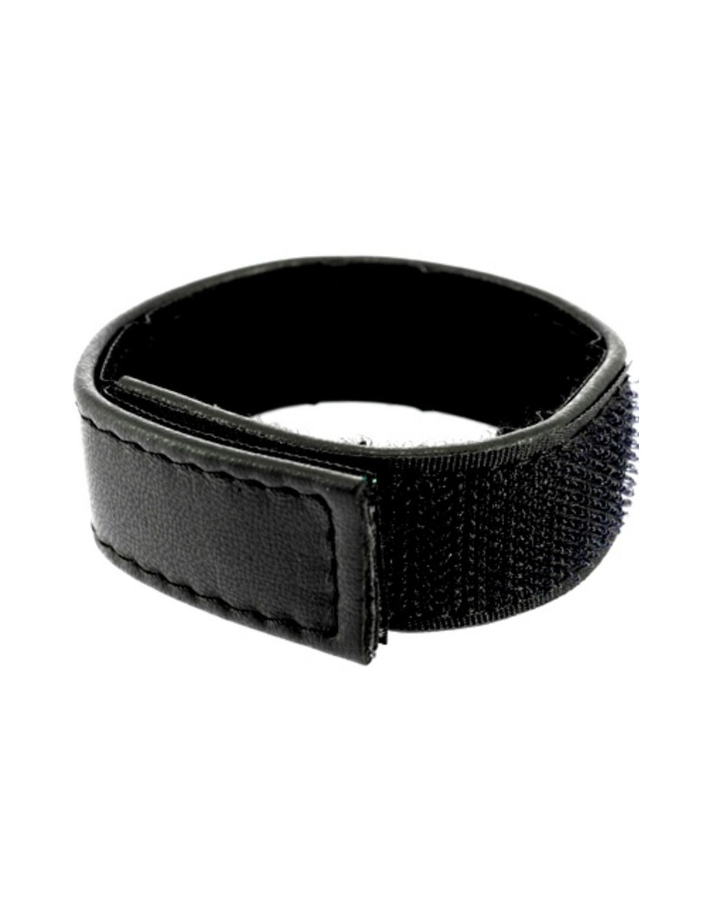 LEATHER BODY - COCK E CINGHIA SFERA VELCRO REGOLABILE - NERO