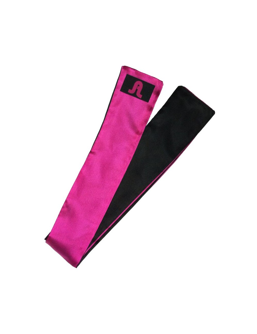 ADRIEN LASTIC - BENDA REVERSIBILE SATINATA ROSA/NERO ADRIEN LASTIC - BENDA REVERSIBILE SATINATA ROSA/NERO
