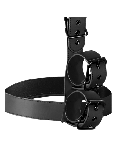 FETISH SUBMISSIVE BONDAGE - SET DI CONTENIMENTO DEL CORPO CON COLLETTO E POLSINI