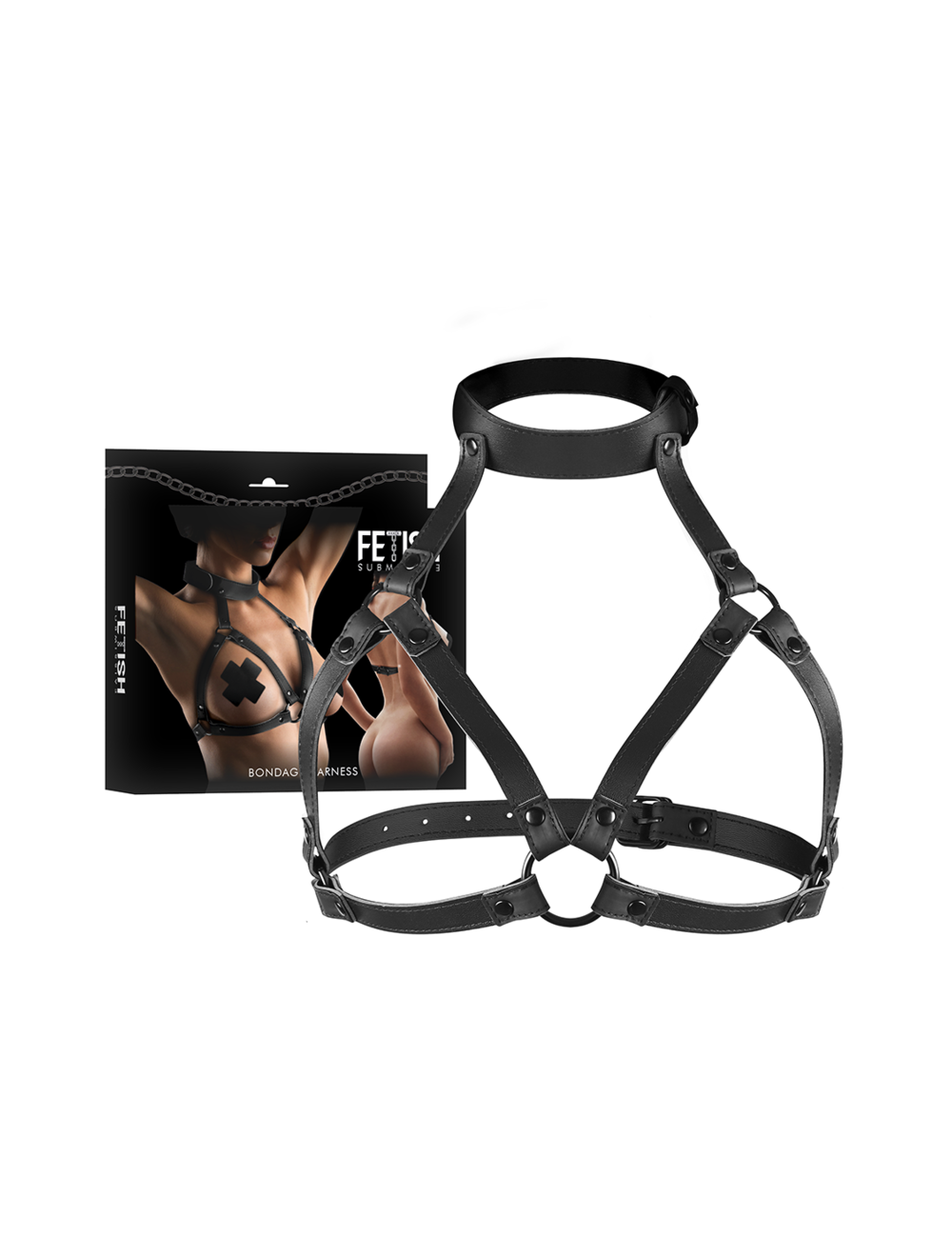FETISH SUBMISSIVE BONDAGE - IMBRACATURA TORACE REGOLABILE