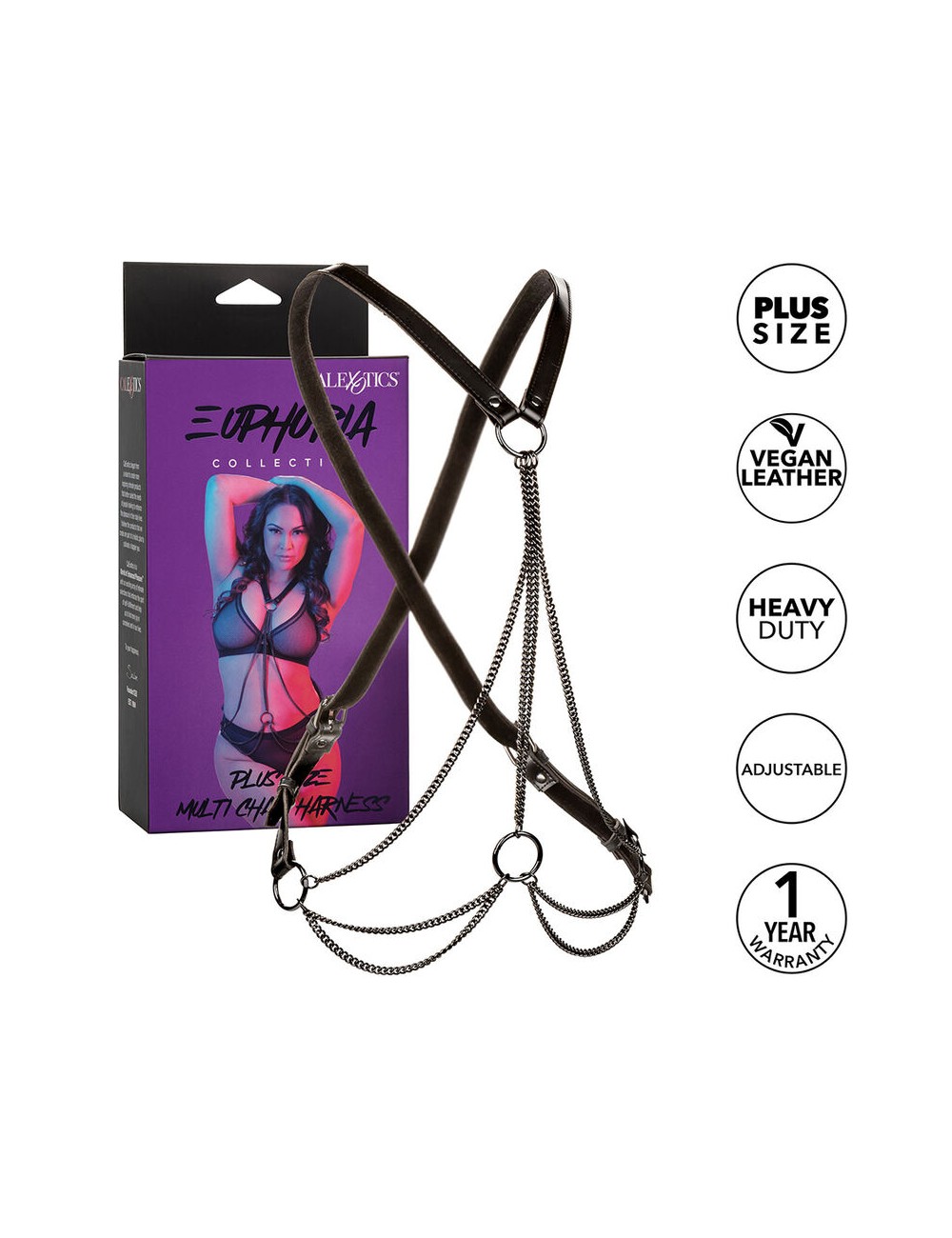 CALEXOTICS - EUPHORIA MULTICHAIN IMBRACATURA PREMIUM TAGLIA PIÙ GRANDE
