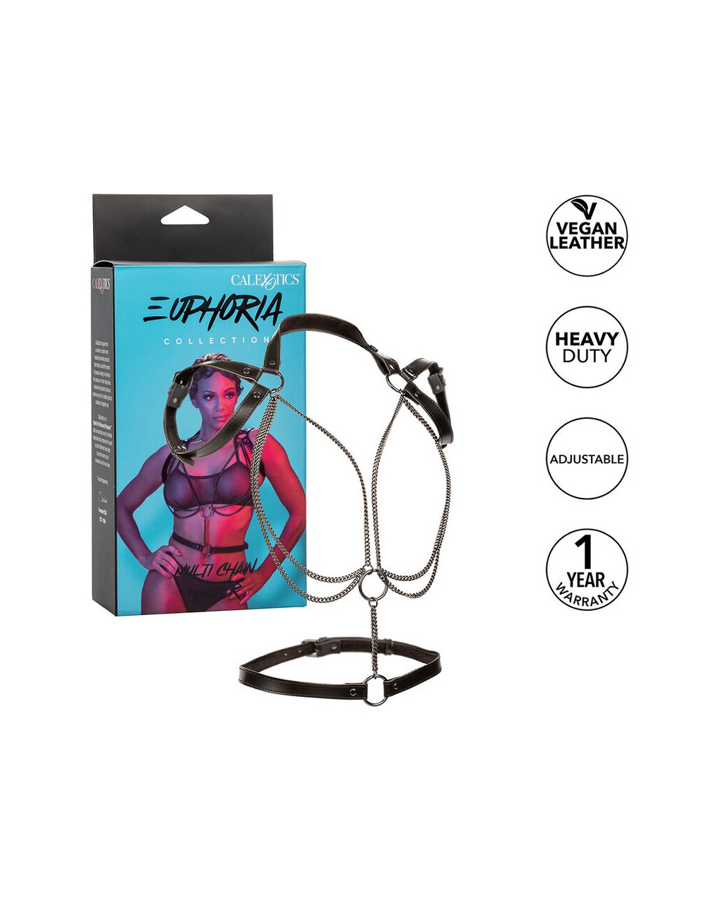 CALEXOTICS - EUPHORIA MULTICHAIN HALTER HARNESS PREMIUM