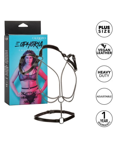 CALEXOTICS - EUPHORIA MULTICHAIN HALTER HARNESS PREMIUM TAGLIA PIÙ GRANDE