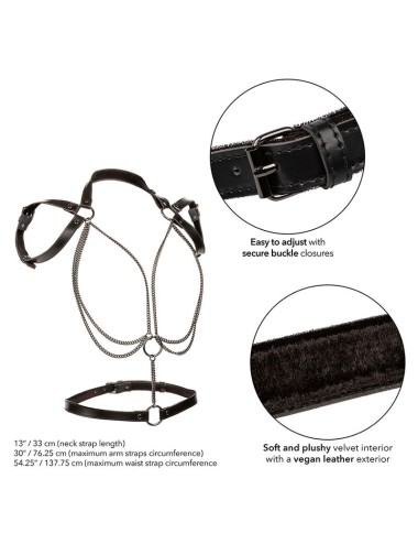 CALEXOTICS - EUPHORIA MULTICHAIN HALTER HARNESS PREMIUM TAGLIA PIÙ GRANDE