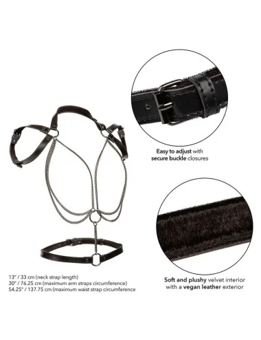 CALEXOTICS - EUPHORIA MULTICHAIN HALTER HARNESS PREMIUM TAGLIA PIÙ GRANDE