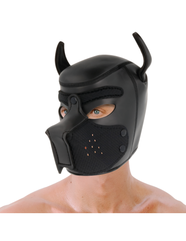 DARKNESS - MASCHERA PER CANI IN NEOPRENE CON MUSERELLA RIMOVIBILE L