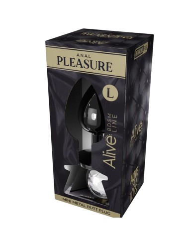 ALIVE - PIACERE ANALE MINI PLUG METALLO BIANCO TAGLIA L