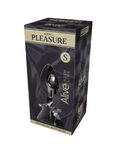 ALIVE - PIACERE ANALE MINI PLUG METAL NERO TAGLIA S