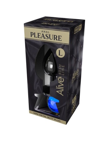ALIVE - PIACERE ANALE MINI PLUG METAL BLU TAGLIA L