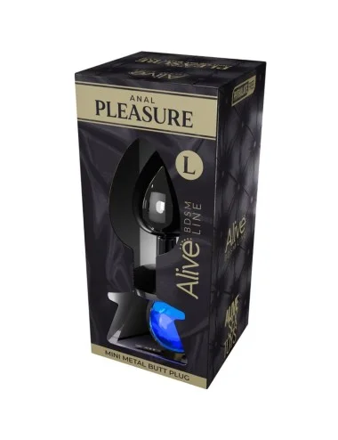 ALIVE - PIACERE ANALE MINI PLUG METAL BLU TAGLIA L