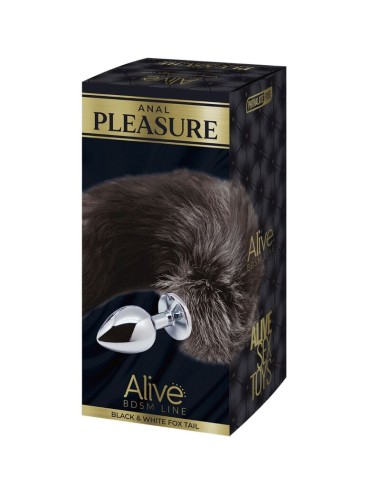 ALIVE - PLUG PIACERE ANALE IN METALLO FOX TAIL TAGLIA M