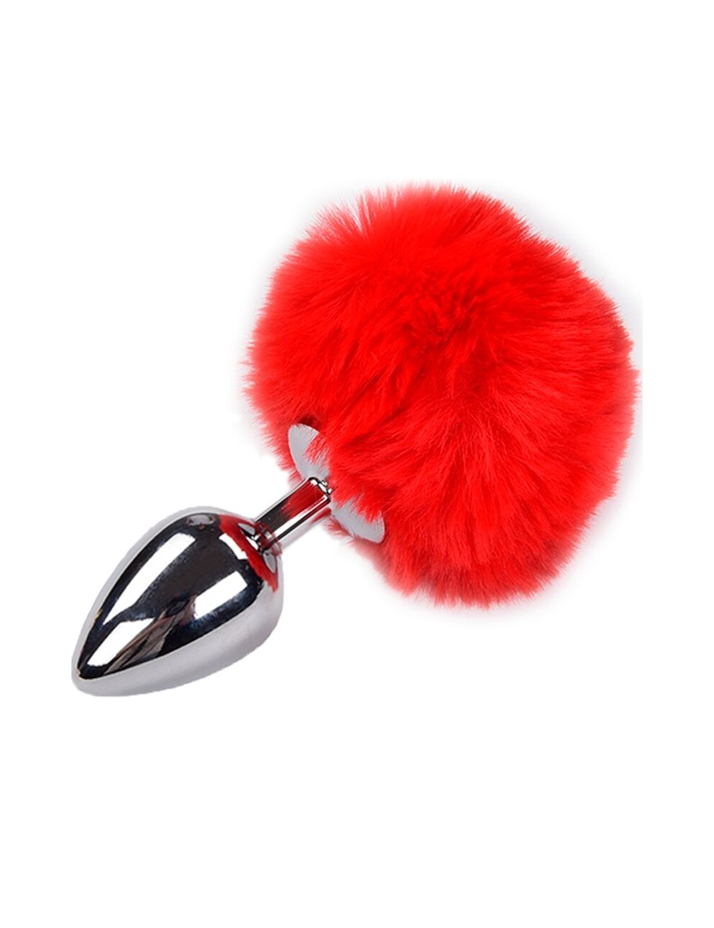ALIVE - PLUG PIACERE ANALE METALLO LISCIO ROSSO FLUFFY TAGLIA M ALIVE - PLUG PIACERE ANALE METALLO LISCIO ROSSO FLUFFY TAGLIA M