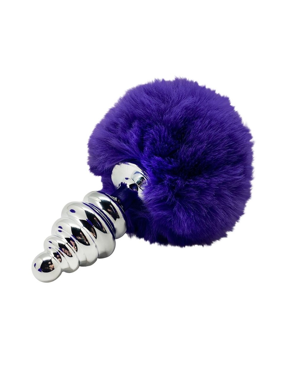 ALIVE - PLUG PIACERE ANALE SPIRALE METALLO FLUFFY VIOLA SCURO TAGLIA S ALIVE - PLUG PIACERE ANALE SPIRALE METALLO FLUFFY VIOLA SCURO TAGLIA S