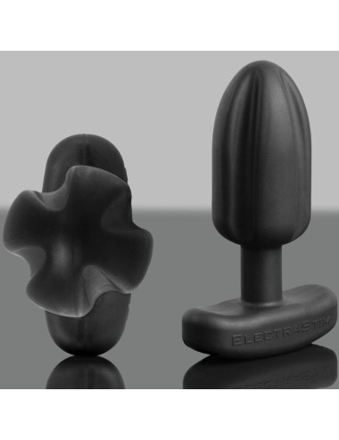 ELECTRASTIM - TARTARUS PLUG ANALE QUADRIPOLARE IN SILICONE NERO