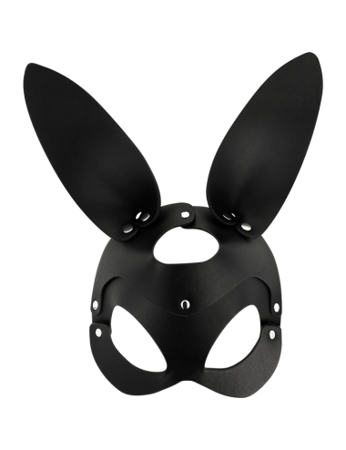 COQUETTE CHIC DESIRE - MASCHERA VEGANA IN PELLE CON ORECCHIE DI CONIGLIO