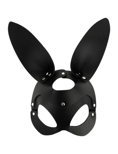 COQUETTE CHIC DESIRE - MASCHERA VEGANA IN PELLE CON ORECCHIE DI CONIGLIO