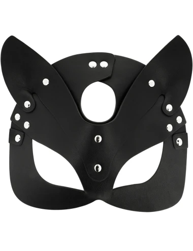 COQUETTE CHIC DESIRE - MASCHERA VEGANA IN PELLE CON ORECCHIE DI GATTO