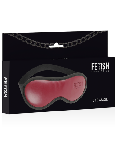 FETISH SUBMISSIVE DARK ROOM - MASCHERA VEGANA IN PELLE CON FODERA IN NEOPRENE