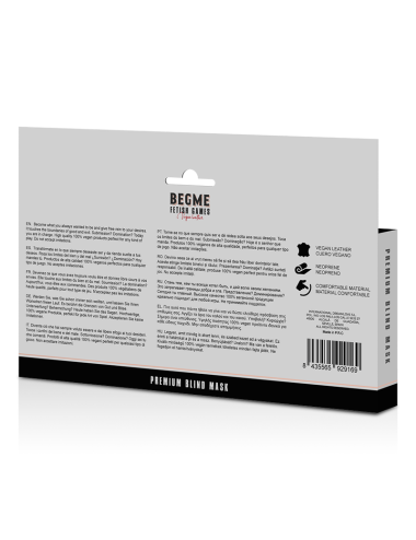 BEGME - MASCHERA CIECA PREMIUM RED EDITION CON FODERA IN NEOPRENE