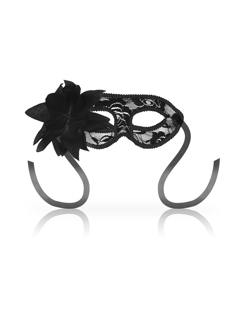 OHMAMA - MASCHERE MASCHERE IN PIZZO NERO E FIORI OHMAMA - MASCHERE MASCHERE IN PIZZO NERO E FIORI