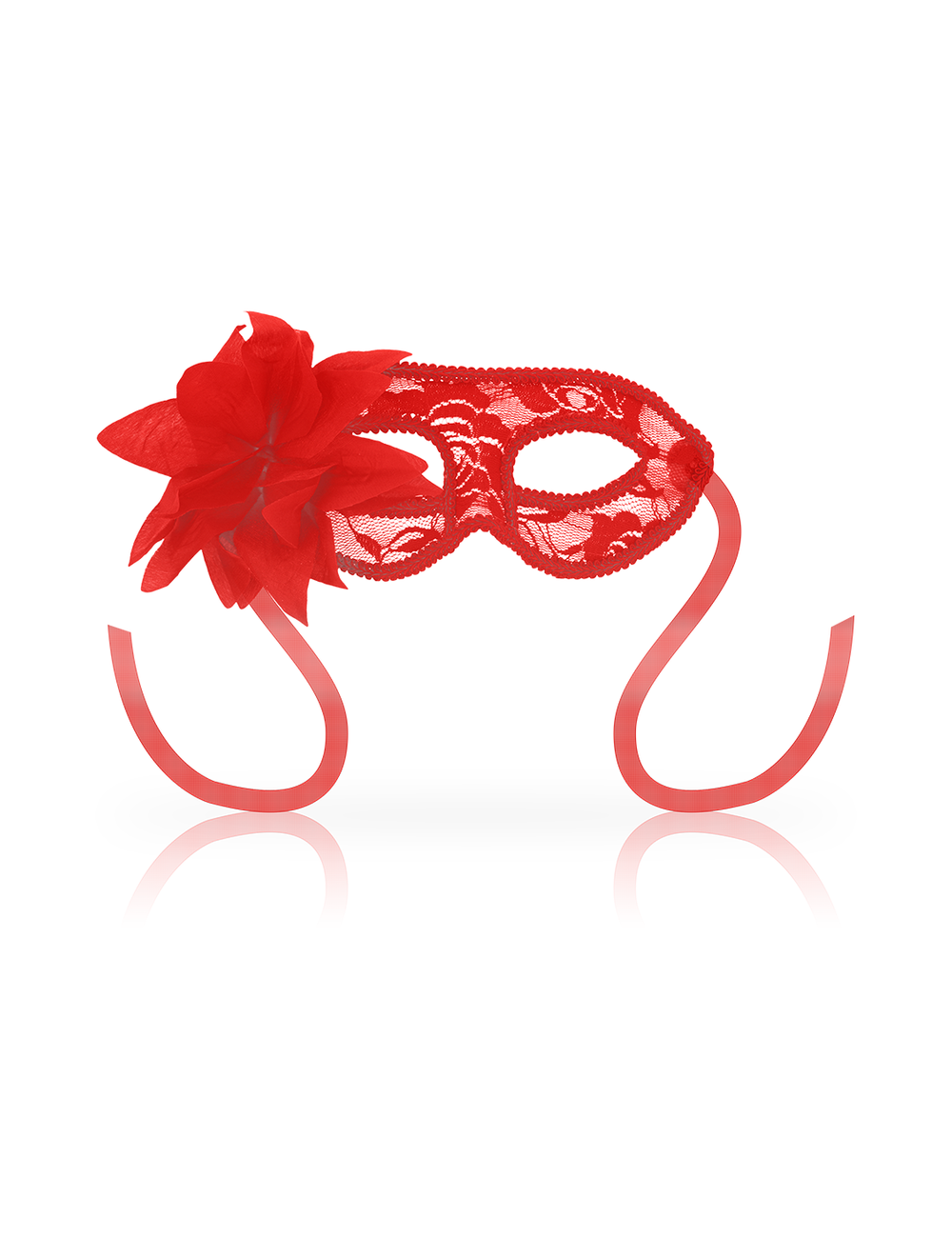OHMAMA - MASCHERE MASCHERE CON PIZZO E FIORE ROSSO OHMAMA - MASCHERE MASCHERE CON PIZZO E FIORE ROSSO