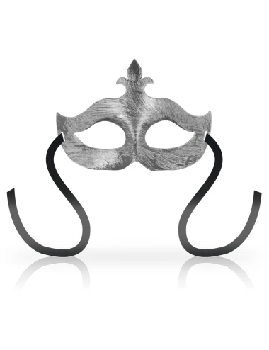 OHMAMA - MASCHERE MASCHERA FIORE DE LIS ARGENTO
