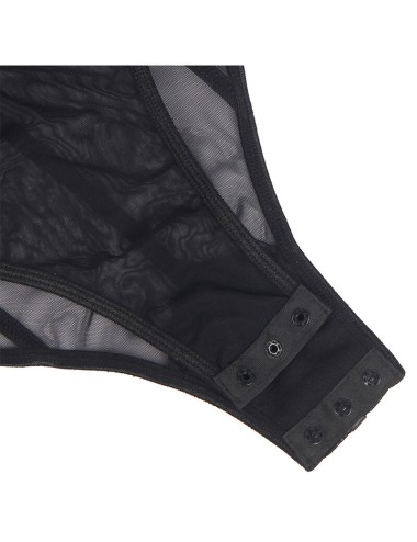SUBBLIME - BODY CON BRETELLE A CATENA NERA S/M