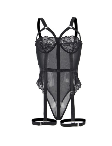 SUBBLIME - ORSACCHIOTTO CON DETTAGLIO REGGISERA PETTO NERO S/M